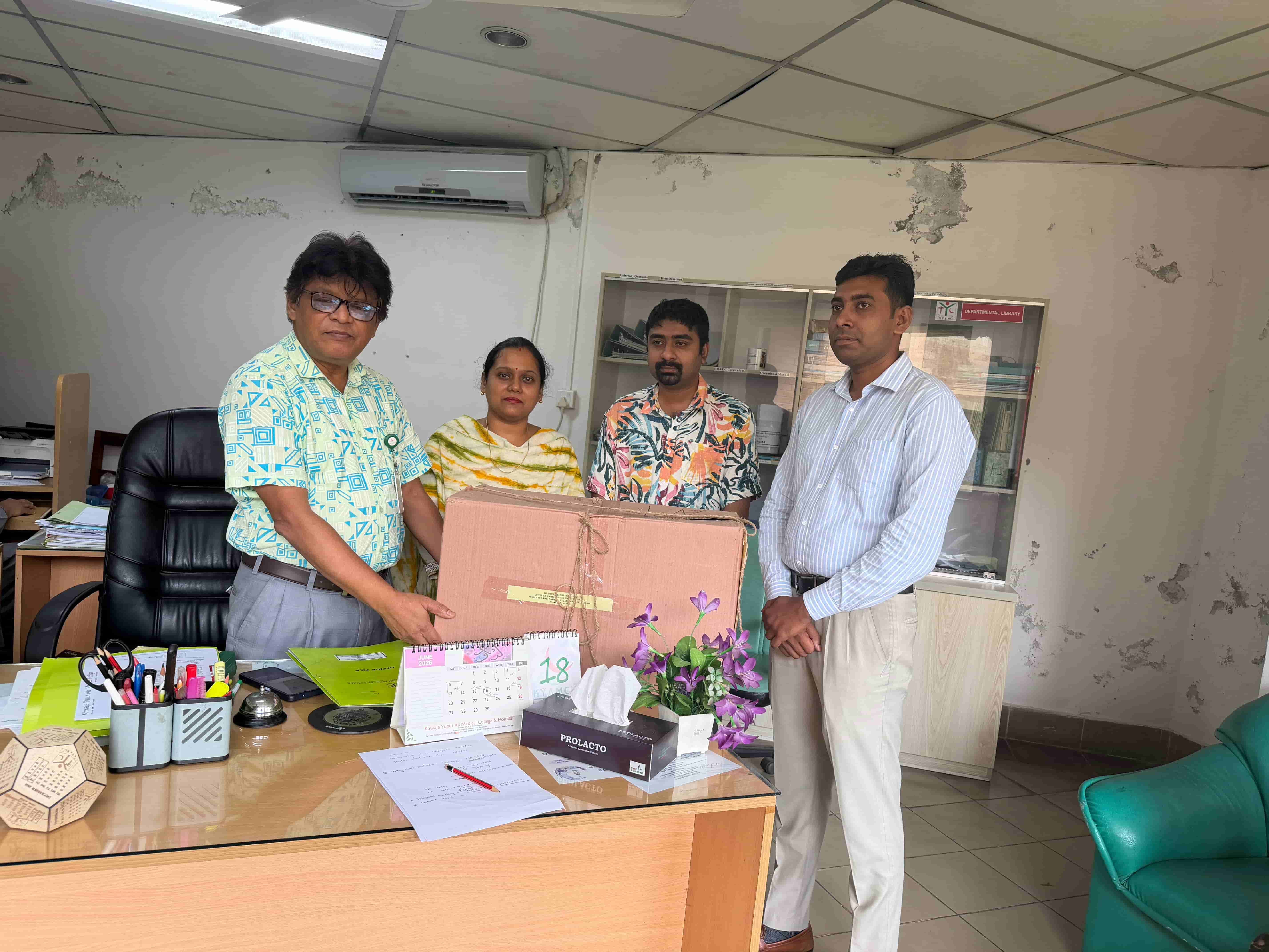 Drug Sample handed over from Drug International ltd.